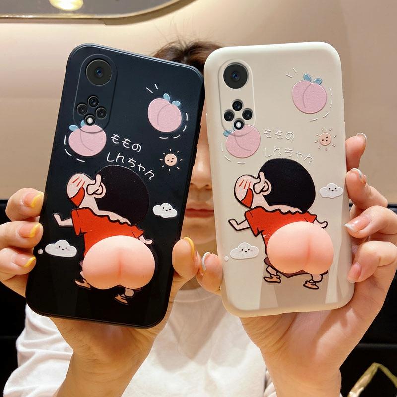 Crayon Shin-Chan Bagcover Til Huawei Nova 7, Nova 9 Beskyttelsesskal, 8 Pro Peach Butt, Nova 5 Pro Kreativ Nove 6 Fuld Beskyttelse, 7 Se Kvindemodel, Nova 4/3 Klem Bagdel Stressaflastning, Influencer 5G.  |  Mobil Kreative Tilbehør Mobil Kreative Tilbehør Mobil Kreative Tilbehør